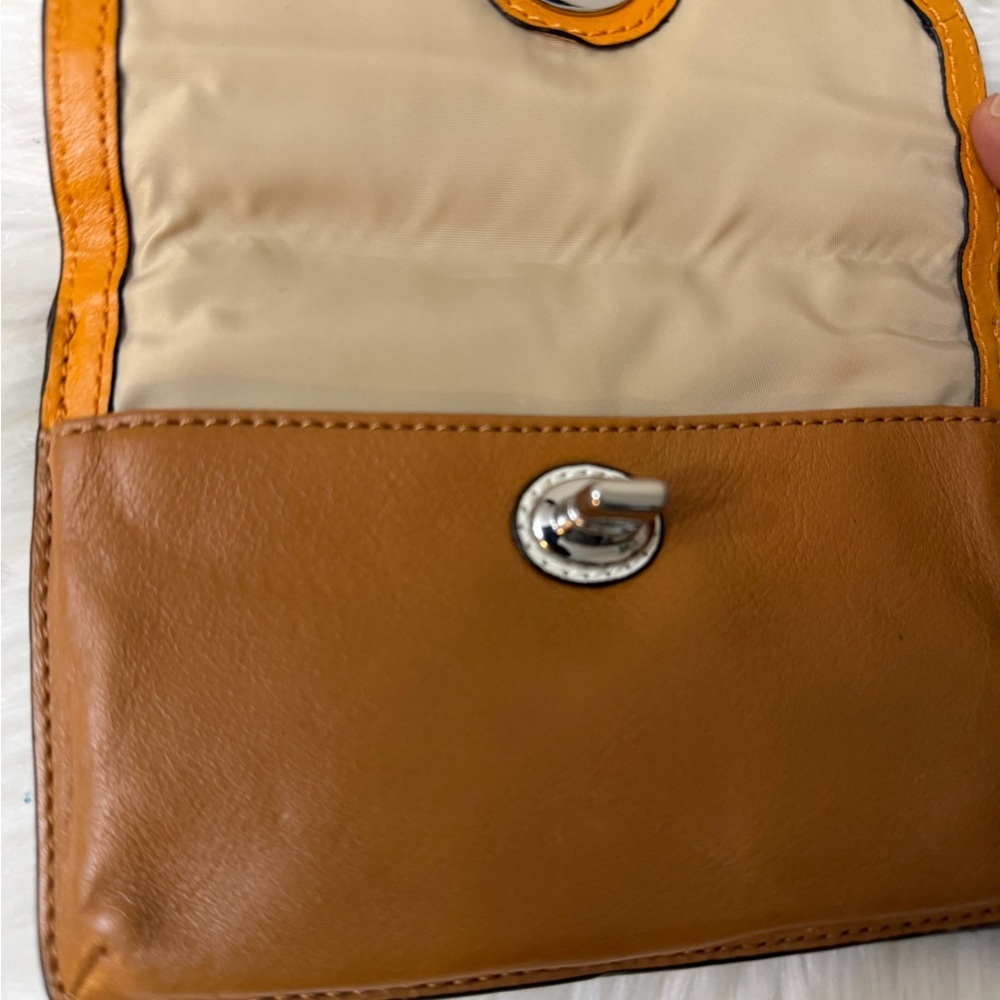 Coach Yellow and Brown Leather Crossbody Bag - Picture 7 of 9